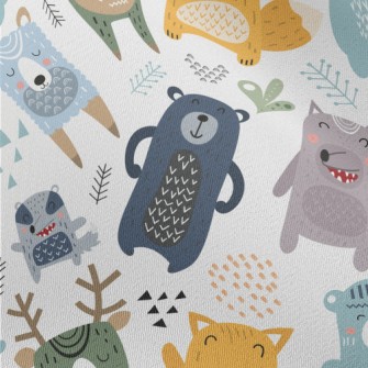 Fairy Tale Cute Animals Chiffon