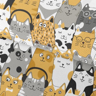 Cute And Silly Cat Waterproof Oxford