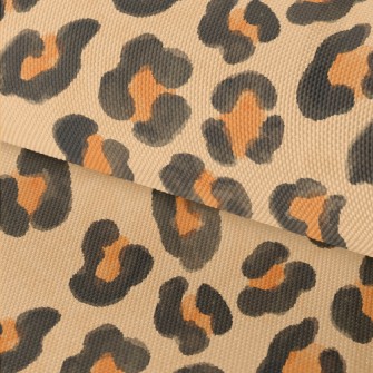 Watercolor Style Floral Leopar Waterproof Oxford