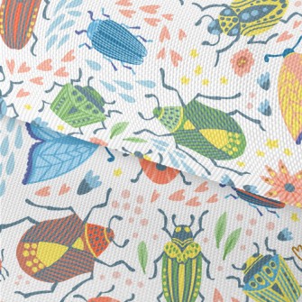 Colorful Insects Waterproof Oxford
