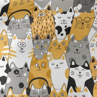 Cute And Silly Cat Waterproof Canvas