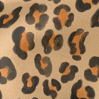 Watercolor Style Floral Leopar Waterproof Canvas