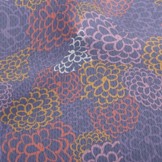 Colorful Lines Of Flowers Athletic Mesh Flat Back