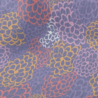 Colorful Lines Of Flowers Terry