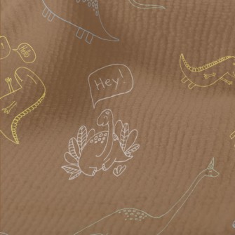 Cute Dinosaurs With Simple Lin Terry