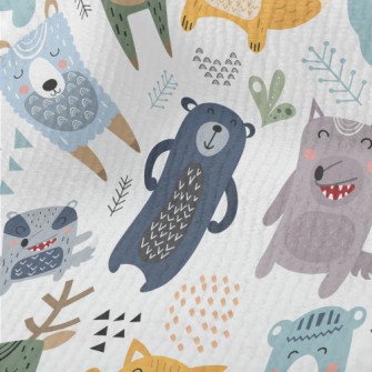 Fairy Tale Cute Animals Terry