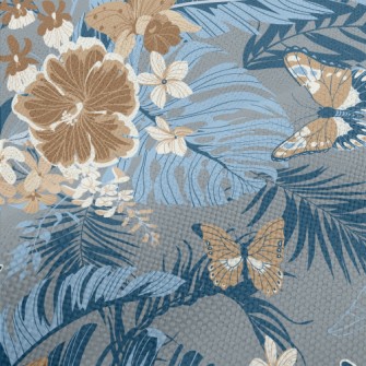 Gorgeous And Delicate Flowers Performance Linen