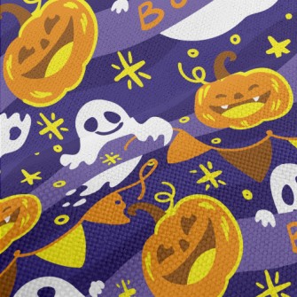 Laughing Pumpkin And Ghost Performance Linen