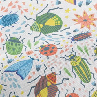 Colorful Insects Performance Linen
