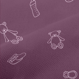 White Line Drawing Of Baby Pro Performance Linen