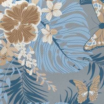 Gorgeous And Delicate Flowers Twill
