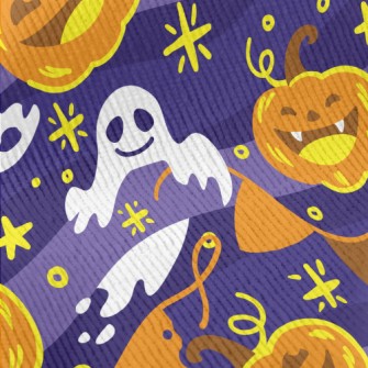Laughing Pumpkin And Ghost Standard Corduroy