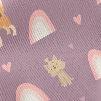 Silly Cute Dog Standard Corduroy
