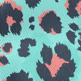 Wild And Detailed Leopard Prin Standard Corduroy