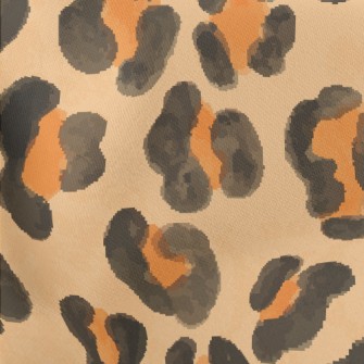 Watercolor Style Floral Leopar Stretch Ponte