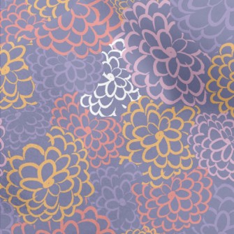 Colorful Lines Of Flowers Micro Fleece