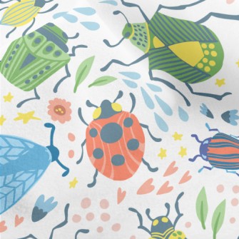 Colorful Insects Micro Fleece