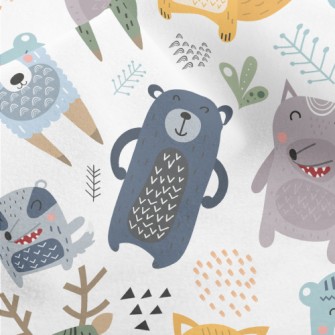 Fairy Tale Cute Animals Micro Fleece