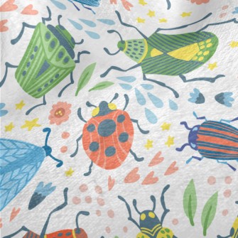 Colorful Insects Minky