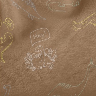 Cute Dinosaurs With Simple Lin Minky