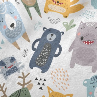 Fairy Tale Cute Animals Minky