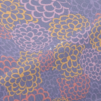 Colorful Lines Of Flowers Piqué