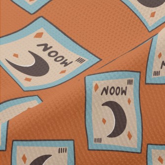 90s Retro Card Moon Piqué