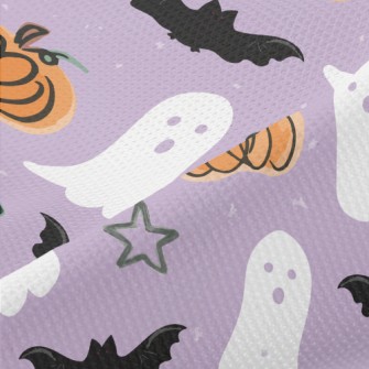 Hand Drawn Doodle Ghost And Pu Piqué