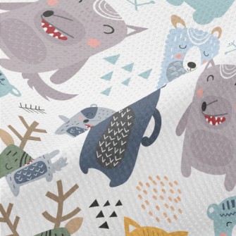 Fairy Tale Cute Animals Piqué