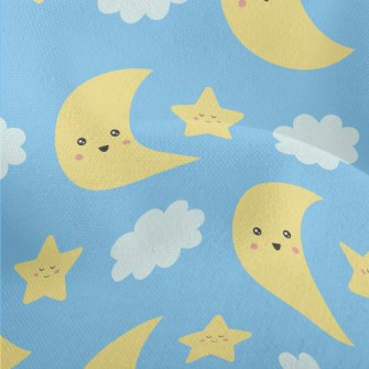 Happy Moon And Stars Lightweight Performance Linen