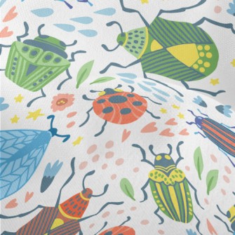 Colorful Insects Lightweight Performance Linen