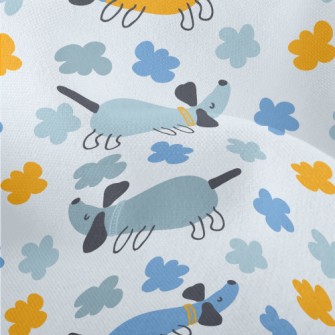 Dog With Long Color Blocks Lightweight Performance Linen