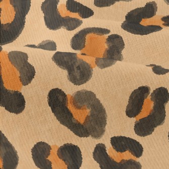 Watercolor Style Floral Leopar Modern Jersey