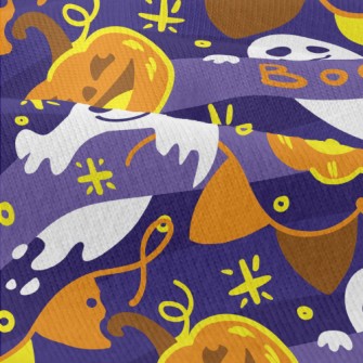 Laughing Pumpkin And Ghost Modern Jersey