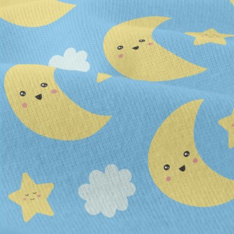 Happy Moon And Stars Modern Jersey