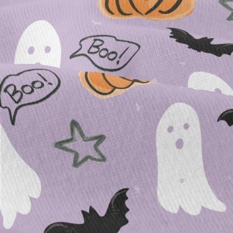 Hand Drawn Doodle Ghost And Pu Modern Jersey