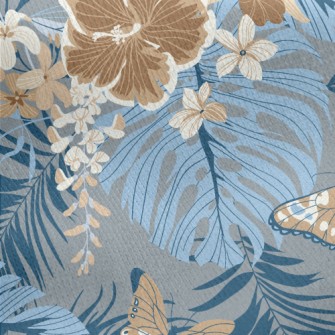 Gorgeous And Delicate Flowers Jersey Backed Fleece