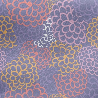 Colorful Lines Of Flowers Jersey Backed Fleece