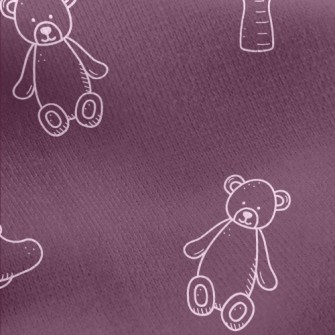 White Line Drawing Of Baby Pro Jersey Backed Fleece