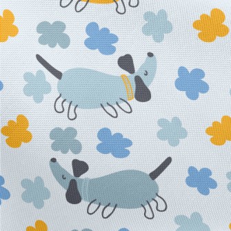 Dog With Long Color Blocks Pongee