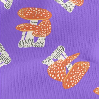 Hand Drawn Magic Mushrooms Stretch Jersey