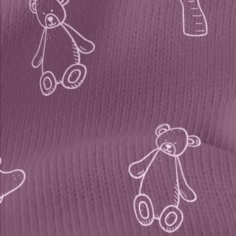 White Line Drawing Of Baby Pro Stretch Jersey