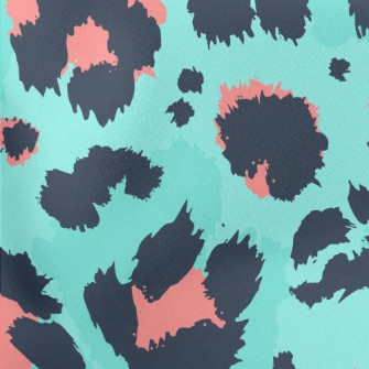 Wild And Detailed Leopard Prin Lightweight Cotton Poplin