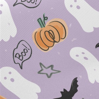 Hand Drawn Doodle Ghost And Pu Midweight Cotton Poplin