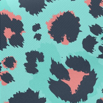 Wild And Detailed Leopard Prin Midweight Cotton Poplin