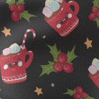 Smiling Marshmallow Cocoa Waterproof Canvas