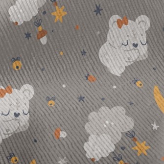 Cute Little Bear Falls Asleep Standard Corduroy