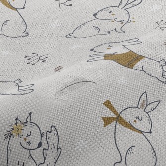 Rabbit, Squirrel And Hedgehog Performance Linen