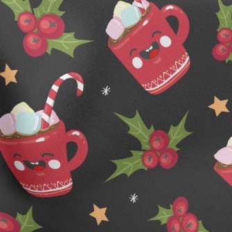 Smiling Marshmallow Cocoa Stretch Ponte