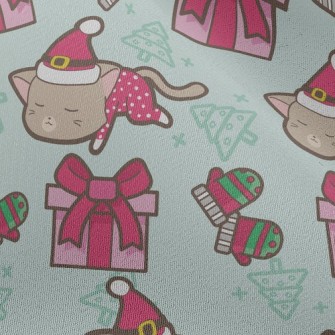 Kitty Santa Claus Chiffon